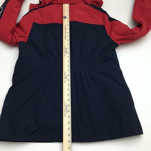 Tommy Hilfiger Women's Red Coat 3 in 1 All Weather System Jacket Hooded Logo L - Picture 7 of 13